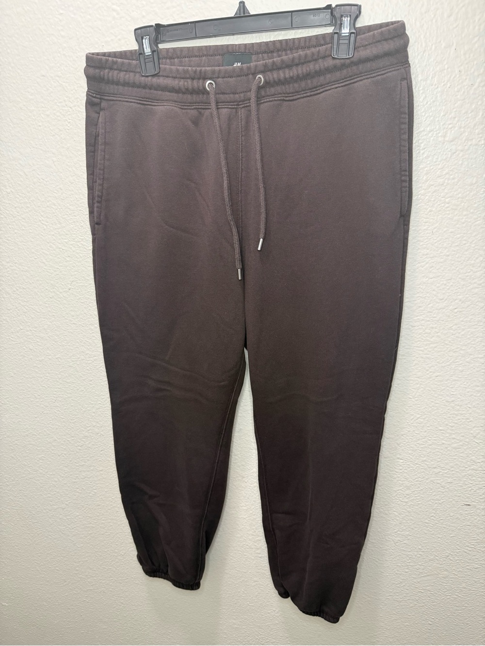 H&M Dark Brown Men's Drawstring Joggers